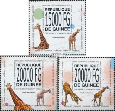 Produktbild von Briefmarken Guinea 2013 Mi 10085-10087 (kompl. Ausgabe) postfrisch Giraffen