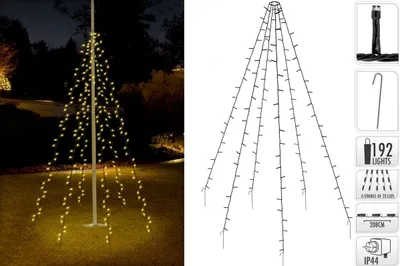 Produktbild von Ambiance Fahnenmast-Beleuchtung mit 192 LEDs 208 cm