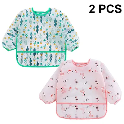 Produktbild von Baby Langarmlätzchen Set 2 Stk. zum Binden Auffangschutz/Garden Explorer boys