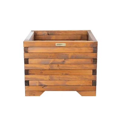 Produktbild von Greenspot Timber Blumenkasten Holz - 50x50cm Palisanderbraun