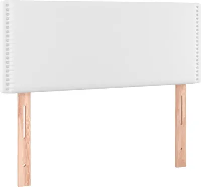 Obrázok produktu pre vidaXL Čelo postele biele 100x5x78/88 cm Imitácia kože