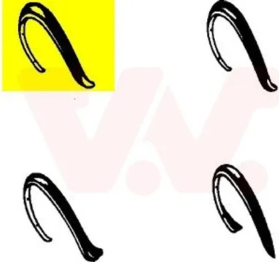 Produktbild von VAN WEZEL Radlauf Verbreiterung Kotflügel für VW GOLF II (19E, 1G1) Jetta II (19E, 1G2, 165)