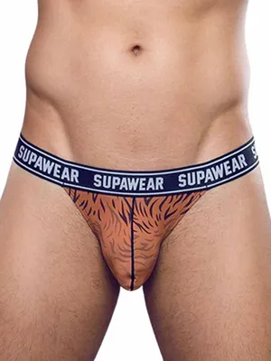 Produktbild von SUPAWEAR - Herren Thongs Unterwäsche - POW Thong Grizzly Bear - 1x Größe XL