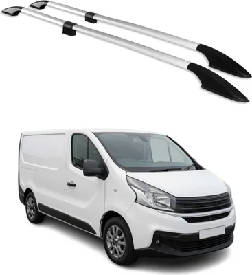 Image de Barres de toit longitudinales pour Fiat Talento 2016-2024 L1 Aluminium Gris