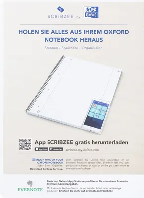 Produktbild von Oxford 100050355, Abbildung, Bordeaux, A4, 80 Blätter, 90 g/m², Liniertes Papier