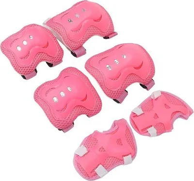 Produktbild von Famanu Knie- und Ellenbogenprotektoren - Schützer für Kinder, Set mit 6 Teilen
