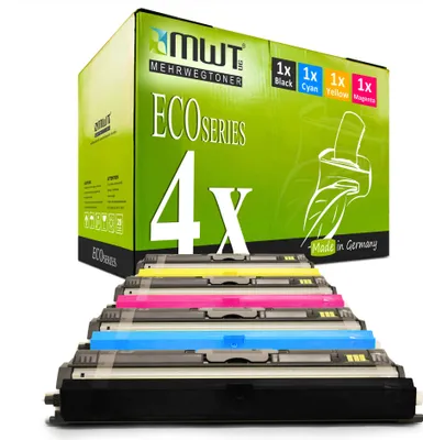 Produktbild von 4 Mehrwegtoner kompatible Lasertoner ersetzt Konica Minolta A0V306H A0V30HH A0V30CH A0V301H Mehrfarbig