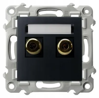 Produktbild von OSPEL SZAFIR GGN-1Z/m/33 Lautsprechersteckdose Schwarz