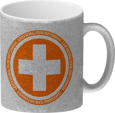 Produktbild von Lebenserhaltende Koffeeindosis Glitzer-Glitzer-Kaffeebecher