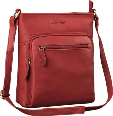 Produktbild von Benthill Damen Shopper Leder - Tasche aus echtem Rindsleder - Handtasche mit Reißverschluss - Schultertasche / Ledertasche - Vintage Umhängetasche
