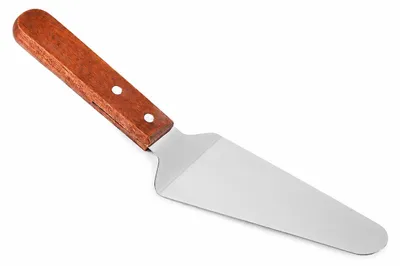 Image de BAYLI Pelle à pizza en acier inoxydable avec manche en bois, 25,5 cm – Spatule, pelle à gâteau, pelle à tarte, pelle de service, pelle à pizza, ustensile de cuisine