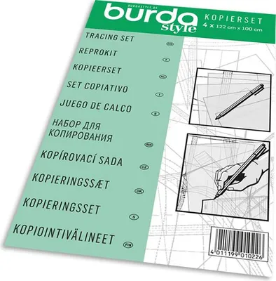 Obrázek produktu pro Kopírovací sada Burda (film a tužka), 4x 122 x 100 cm