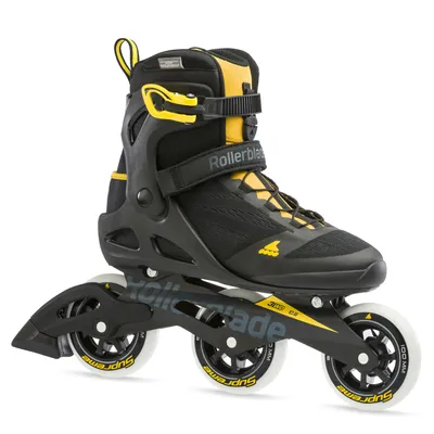 Produktbild von Rollerblade Macroblade 100 3WD, 24 - 31.5, Erwachsene, Männlich, Schwarz, Gelb, Einfarbig, Hoher Stiefel