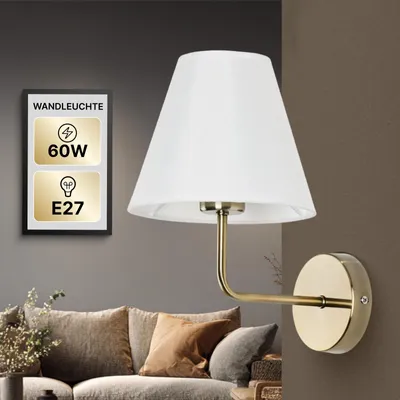 Zdjęcie produktu dla Lampa ścienna wewnętrzna, brąz/biała, jednoźródłowa, klasyczna, ze włącznikiem, ARTE LAMP Elba, gwint E27, do 60 W, do salonu i przedpokoju, wymiary: 23 x 18 x 29 cm, model A2581AP-1AB