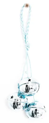 Imagen del producto de Adornos navideños para el árbol con cascabel, 20 cm