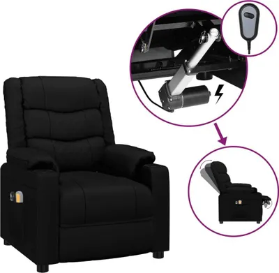 Imagen del producto de Sillón de masaje eléctrico cuero sintético
