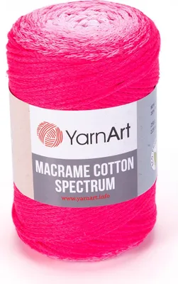 Zdjęcie produktu dla Yarn Art Macrame Bawełna Spectrum 225 m 1311 Pink White Sznurek
