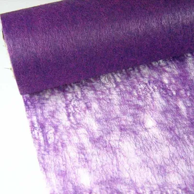 Produktbild von 10m Vlies Tischband 48cm Tischläufer Hochzeit Party Taufe Tischdeko Stoff, Farbe:lila