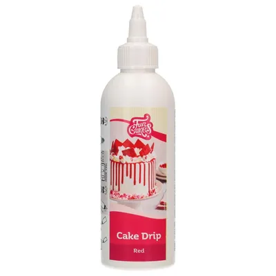 Produktbild von FunCakes Cake Drip Red / Rot 180 g