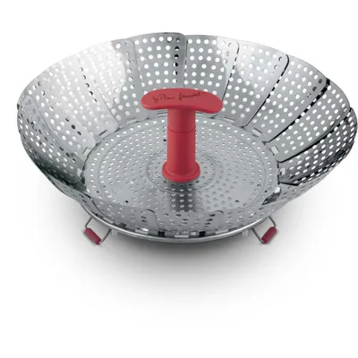 Obrázek produktu pro LAMART LT7066 Pařáček nerez skládací, rozměr 16 / 28 cm, vhodný k napařování knedlíků, vaření zeleníny a jiných pokrmů v páře