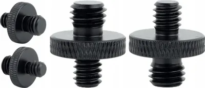 Image de Vis d'adaptation réduction 1/4"" sur trépied M8 aluminium noir lampe 18 mm