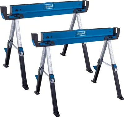 Produktbild von Scheppach Arbeitsbock MWB700 - 2er-Set | 9 Stufen von 615 – 820 mm | je Arbeitsbock 600kg