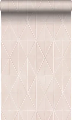 Obrázok produktu pre Origin Wallcoverings Tapete Origami-Muster Hellrosa 53 cm x 10,05 m