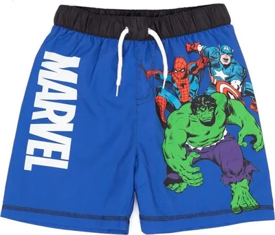 Produktbild von Marvel - Badeshorts für Jungen NS6859 (128) (Blau/Weiß)
