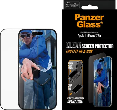 Immagine prodotto di PanzerGlass ® Screen Protector iPhone Air | Ultra-Wide Fit con. FASTFIT IN-A-BOX