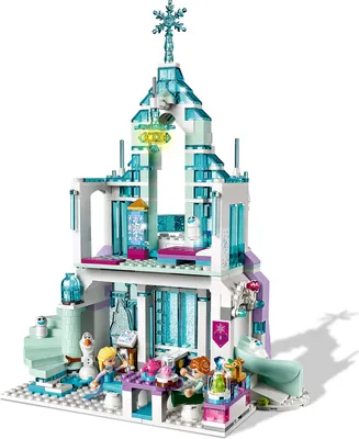 Produktbild von LEGO 43172 Disney Princess Elsas Magischer Eispalast, Set Mit Elsa- Und Anna-Minipuppen Und „Frozen“-Spielplatz