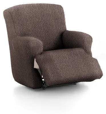 Sofa-Bezug 1-Sitzer, Braun, Lycra, waschbar bei 30 °C