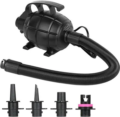 Produktbild von Elektrische Luftkompressor - tragbar, 500 W, Luftkompressor, Luftbett, Schwimmgelegenheit, schnell aufblasen, tragbarer Luftkompressor für aufblasbare Boote, Rettungsinseln, Luftreifen