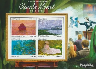 Produktbild von Briefmarken Sierra Leone 2015 Mi 6437-6440 Kleinbogen (kompl. Ausg.) postfrisch Claude Monet