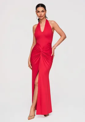Produktbild von LARICA Maxikleid Abendkleid Figurbetont Elegant LA-OM-DLR342 red XL