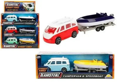 Image de Caravane des Teamsterz avec remorque et bateau