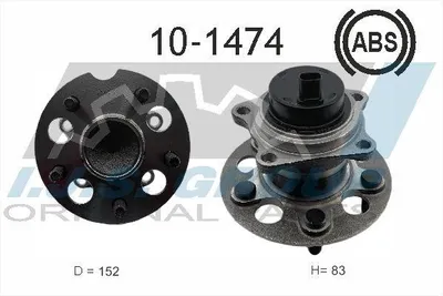 Produktbild von IJS GROUP Radlagersatz Hinten für TOYOTA RAV 4 II (CLA2, XA2, ZCA2, ACA2) 152mm 10-1474