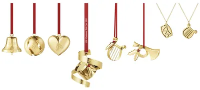 Productafbeelding van Georg Jensen – Kerstornamentenset 2026, 8-delig, verguld