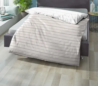 Produktbild von biberna 0636044 Mako-Satin Bettwäsche STREIFEN - MIX & MATCH color: taupe, size: 1x 135x200 cm