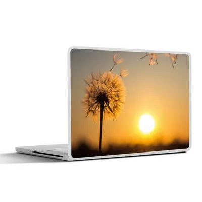 Produktbild von MuchoWow® Laptop Aufkleber Sticker Cover Löwenzahn - Sonne - Sonnenuntergang 25x18 cm - Laptop-Deko