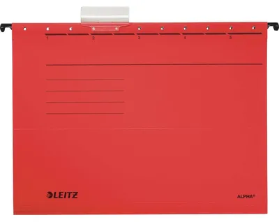 Immagine prodotto di Leitz 1985-00-25 1985 Cartella sospesa ALPHA® - Cartone Pendarec, rosso