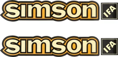 Produktbild von Set: 4x Klebefolie Tank Retro "SIMSON + IFA"
