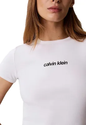 Produktbild von Calvin Klein Jeans 520104 Damen T-Shirt Weiß : Größe - S Größe: S