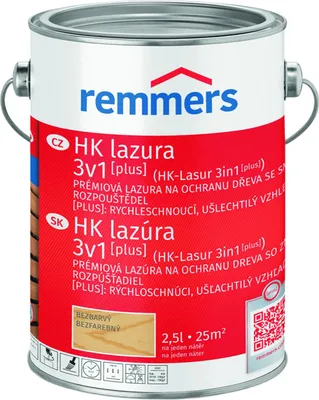 Immagine prodotto di Remmers HK-Lasur 3in1 Plus Rovere rustico 2,5 L - smalto per esterni