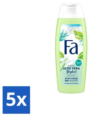 Produktbild von 5 x Fa Yoghurt Aloe Vera Duschgel - 250 ml - Vorteilspackung - 5 Stücke