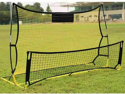 Obrázek produktu pro Fotbalový trénink Rebounder Net 2 v 1 Fotbalový trénink Rebounder Net Přenosný fotbalový trénink Net Skládací fotbalový trenér Kickback Net pro děti