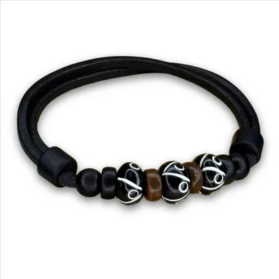 Produktbild von HANA LIMA | Surf Armband Damen und Herren Freundschafts Lederarmband