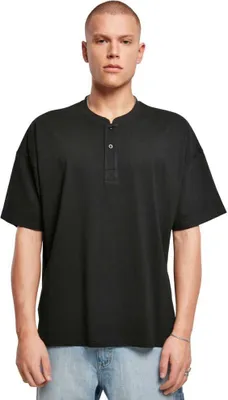 Produktbild von Urban Classics Oversized Henley Kurzarm-t-shirt Schwarz S Mann Schwarz S