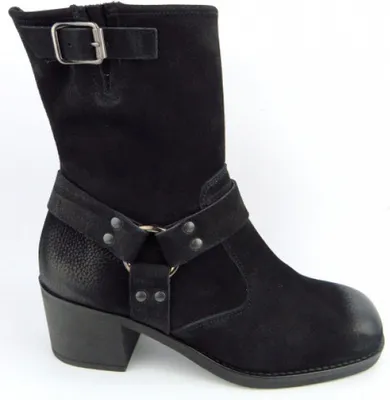 Produktbild von Paul Green Grained Nubuk Damen Stiefelette in Schwarz, Größe 7
