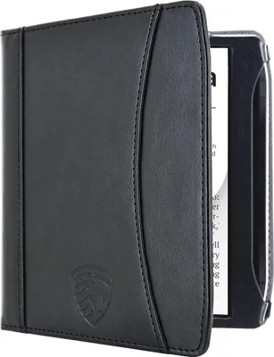 Produktbild von Dutch Shield - Luxe strap Case Hülle für das Pocketbook Era Ebook - Klapphülle Ereader Schutzhülle Cover Schwarz