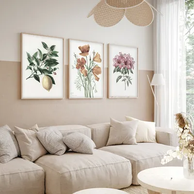 Obrázok produktu pre Wallity, elegantný dekoratívny nástenný obraz (3 diely), 50 x 70 cm | 100 % MDF (3 mm) s rámom zo 100 % masívneho dreva (2 cm) | Ideálny do moderných interiérov, štýlový a príťažlivý.